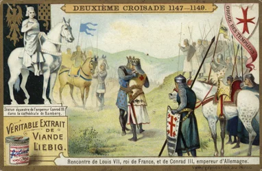 Meeting of Louis VII, King of France, and Conrad III, Emperor of Germany, Second Crusade, 1147-1149